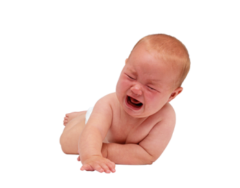 哭闹的婴儿 - PNG派