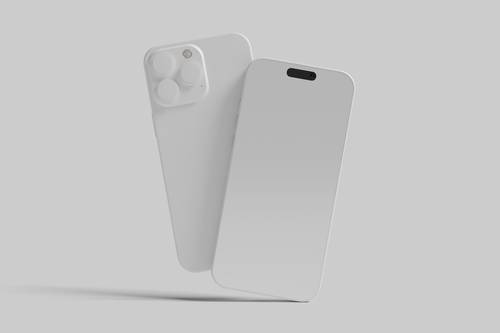 iPhone 16 Pro Max手机PS样机模板 - PNG派