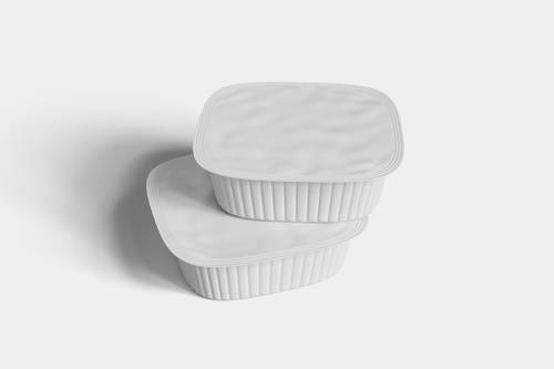 食品类塑封盒包装PS样机模板 - PNG派