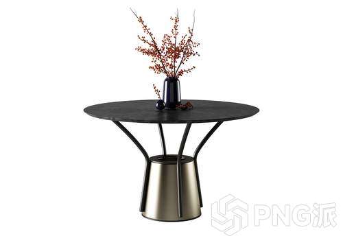 简约桌椅套装3D模型 - PNG派