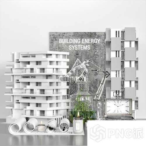 现代建筑模型3D模型 - PNG派
