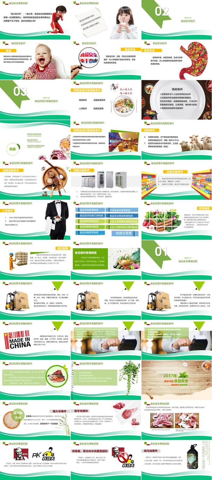 食品安全PPT模板 - PNG派