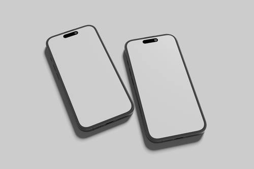 iPhone 16 Pro Max手机PS样机模板 - PNG派