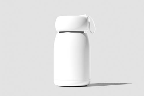 圆柱形保温杯PS样机模板 - PNG派