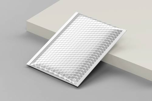 快递金属气泡包装袋PS样机模板 - PNG派