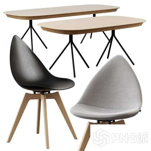 极简单椅3D模型 - PNG派