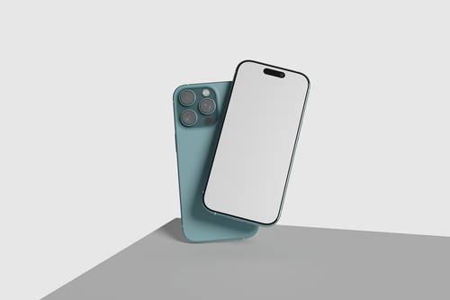 iPhone手机PS样机模板 - PNG派