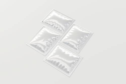 透明镀铝膜包装袋PS样机模板 - PNG派