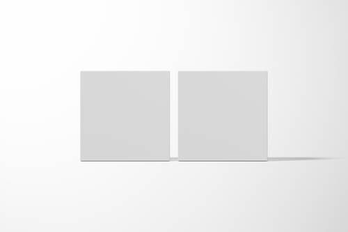 正方形包装盒PS样机模板 - PNG派