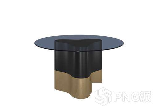 轻奢桌椅套装3D模型 - PNG派