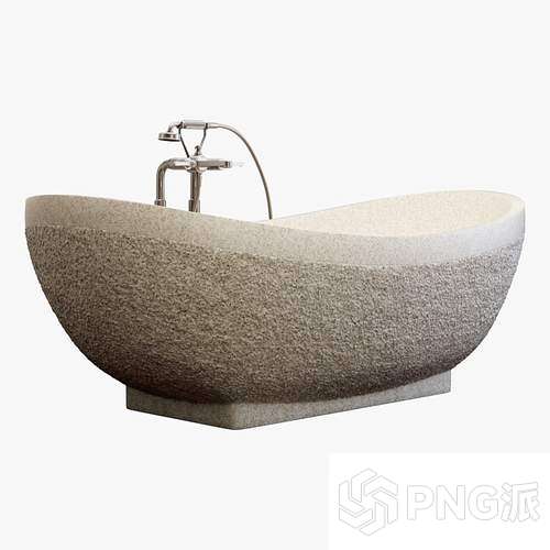 北欧浴缸洗手池3D模型 - PNG派