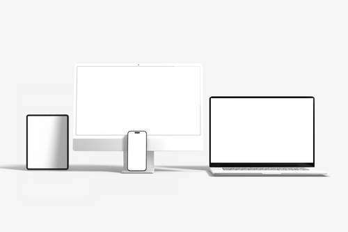 电脑展示PS样机模板 - PNG派