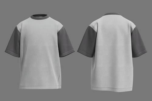 T-Shirt服装PS样机模板 - PNG派