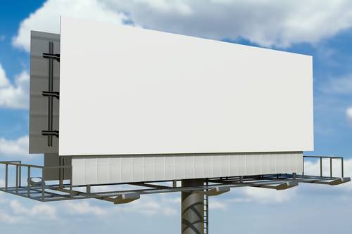 户外高炮广告牌PS样机模板 - PNG派