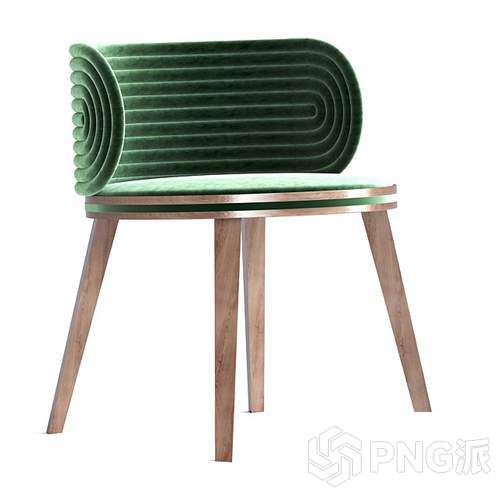 欧式单椅3D模型 - PNG派