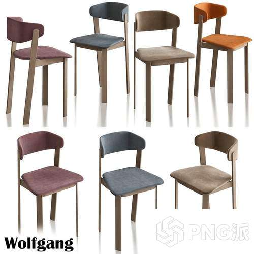 轻奢单椅3D模型 - PNG派