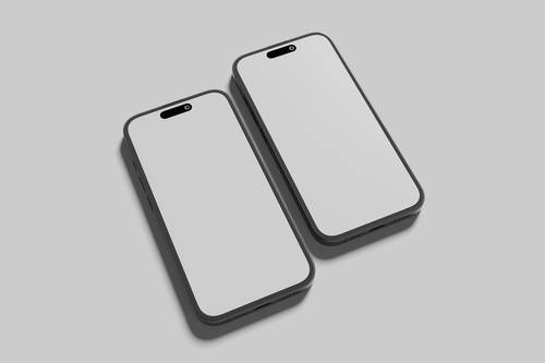 iPhone 16 Pro Max手机PS样机模板 - PNG派