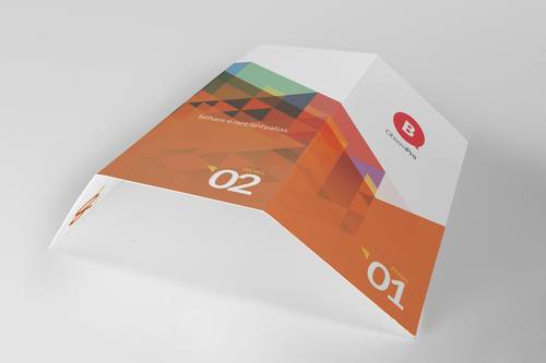 双折页三折页PS样机模板 - PNG派