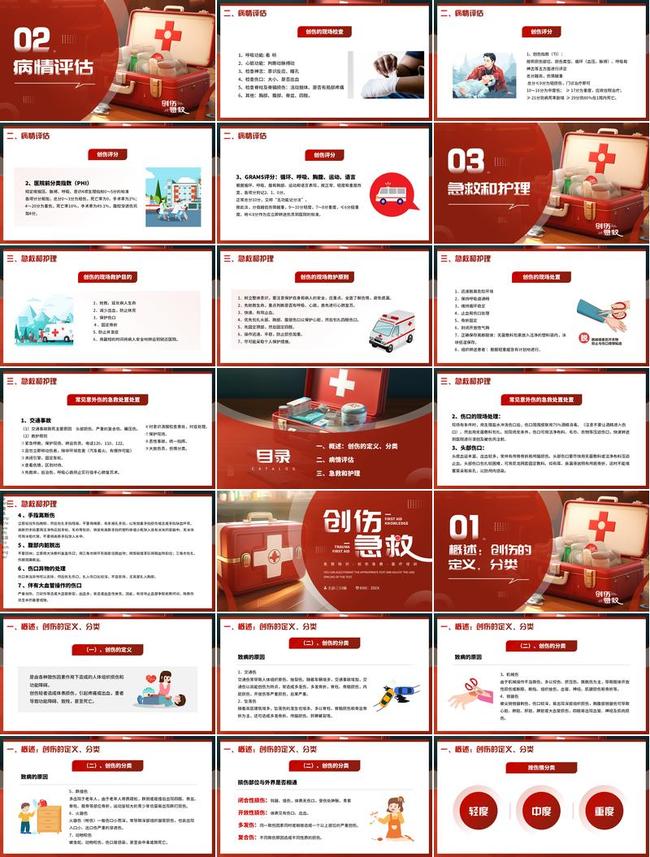 卫生健康培训PPT模板 - PNG派