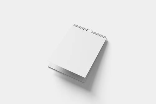 小型翻页日历挂历PS样机模板 - PNG派