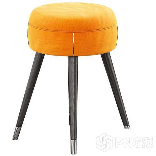 高脚无靠背简约吧椅3D模型 - PNG派
