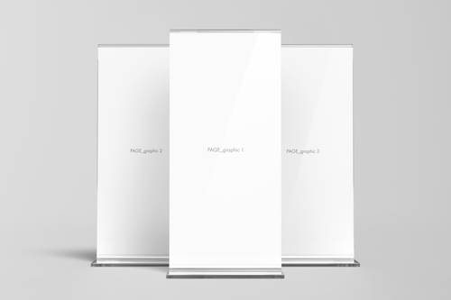 易拉宝PS样机模板 - PNG派