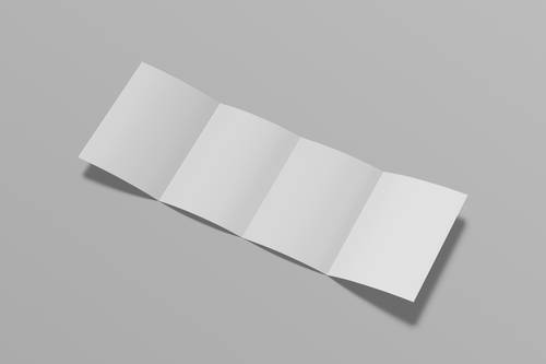 四折页PS样机模板 - PNG派