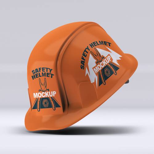 工业工地安全帽PS样机模板 - PNG派