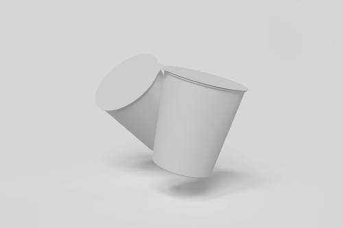 桶装方便面包装PS样机模板 - PNG派