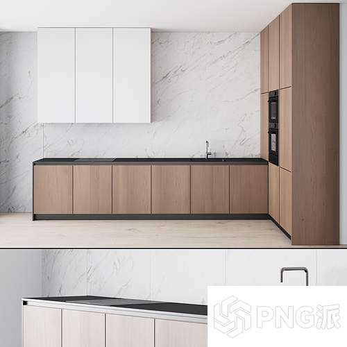 简约橱柜3D模型 - PNG派