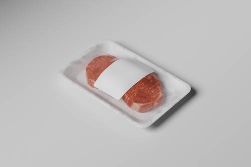 生鲜肉类托盘包装PS样机模板 - PNG派
