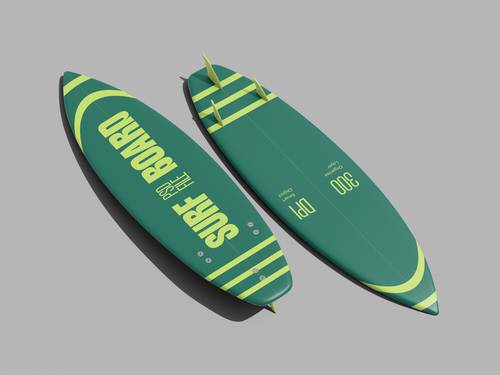 冲浪板PS样机模板 - PNG派