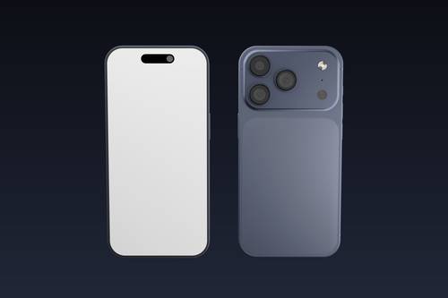 iphone 17 pro手机PS样机模板 - PNG派