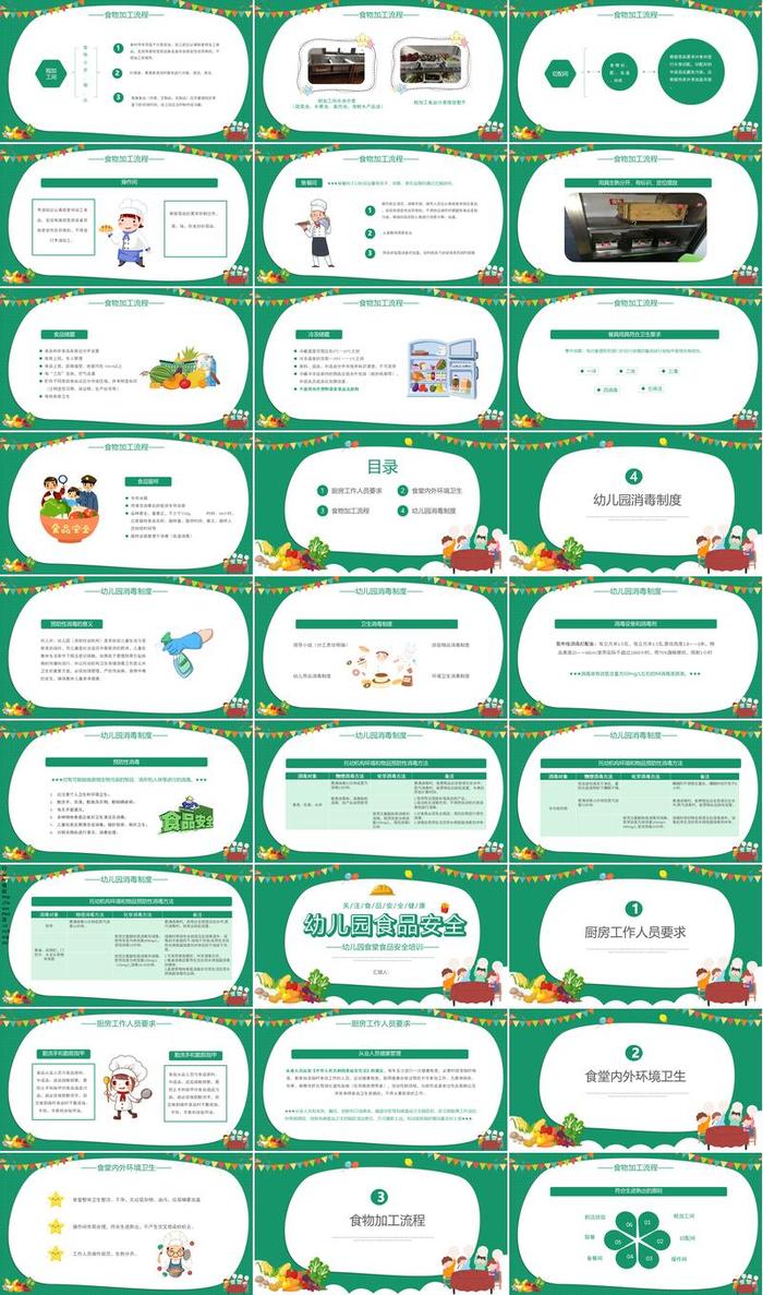 关注食品安全主题PPT模板 - PNG派