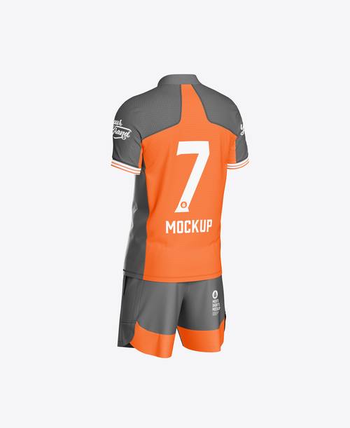 男士整套球衣短袖短裤PS样机模板 - PNG派