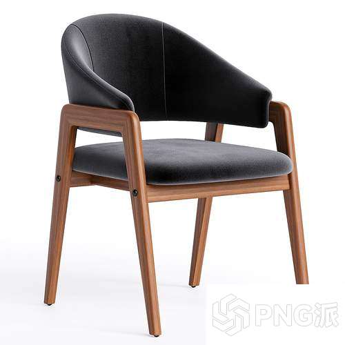 北欧单椅3D模型 - PNG派