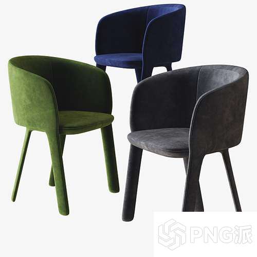 欧式单椅3D模型 - PNG派