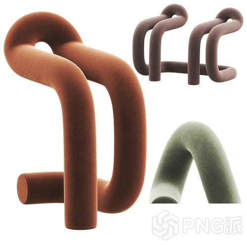 单人沙发3D模型 - PNG派