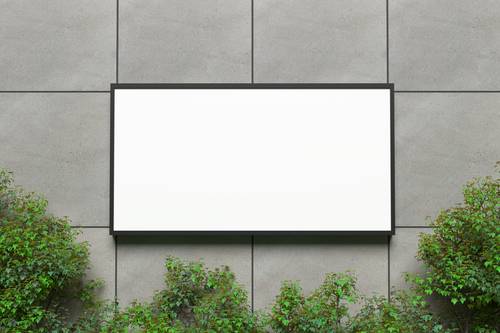 户外墙面广告牌、商业广告灯箱PS样机模板 - PNG派