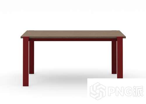 极简桌椅套装3D模型 - PNG派