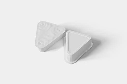 三角形酱料一次性包装盒PS样机模板 - PNG派