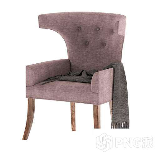轻奢单椅3D模型 - PNG派
