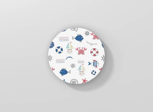 不同样式杯垫PS样机模板 - PNG派