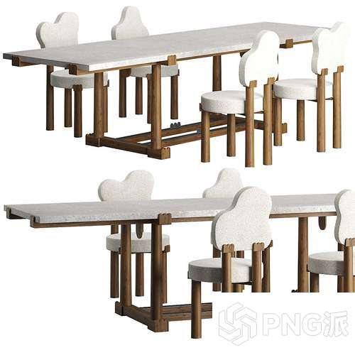 简约单椅3D模型 - PNG派