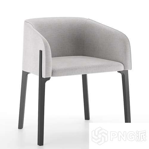 轻奢单椅3D模型 - PNG派