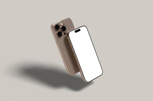 iPhone 16 Pro Max手机PS样机模板 - PNG派