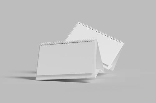 台历站立式翻页桌历PS样机模板 - PNG派