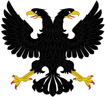 双头鹰黑色标志 - PNG派