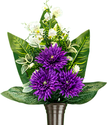 紫菊花、花束 - PNG派