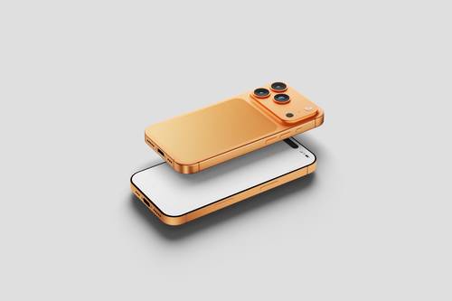 iPhone 17 Pro手机模型PS样机模板 - PNG派